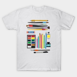 Art supplies collage T-Shirt